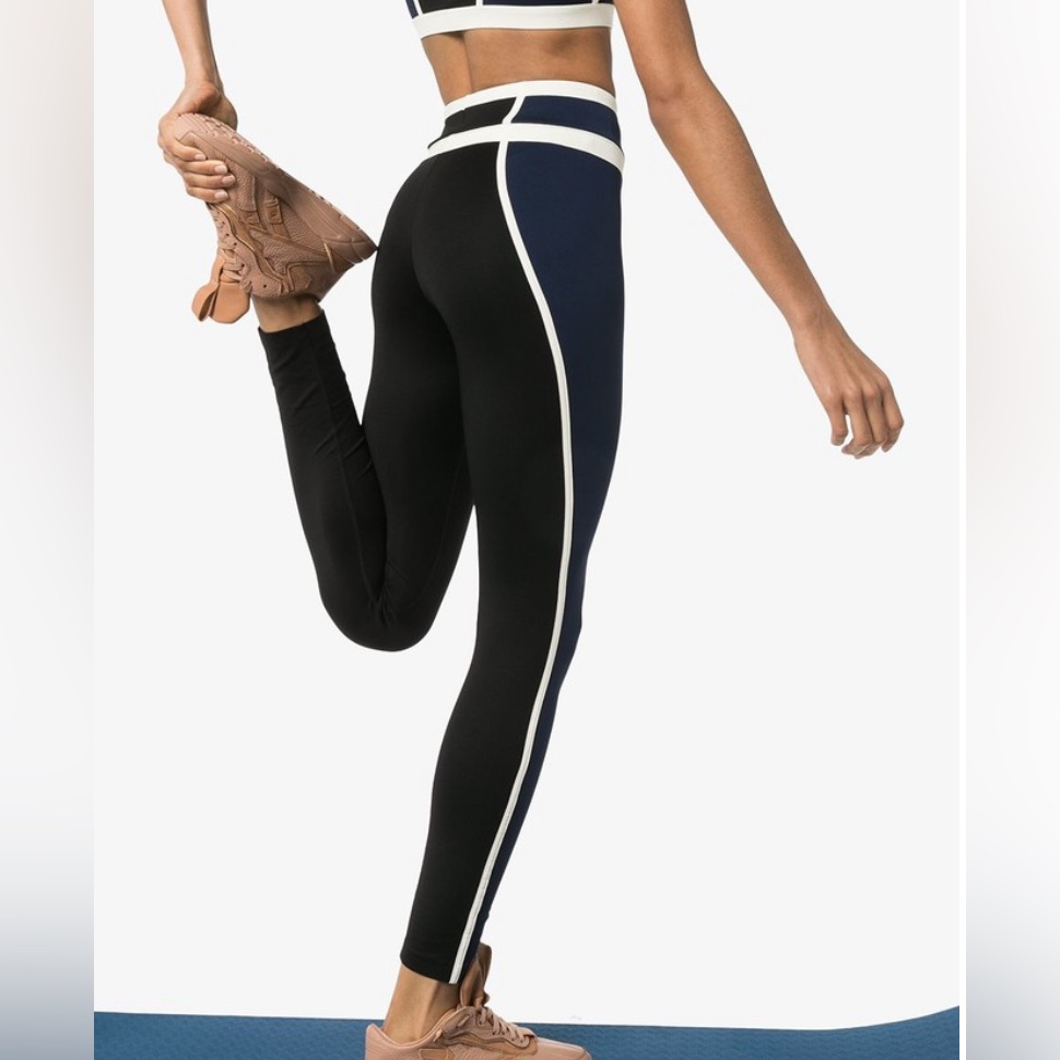 Ernesto Leoty E. Leoty Mara Sculpting Sports Leggings Black Blue
